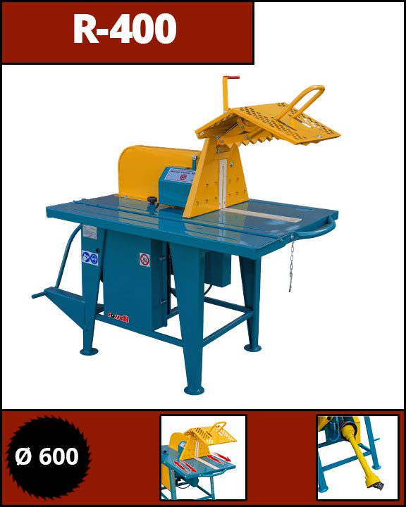 Sega circolare con lama normale diametro 600 per PTO