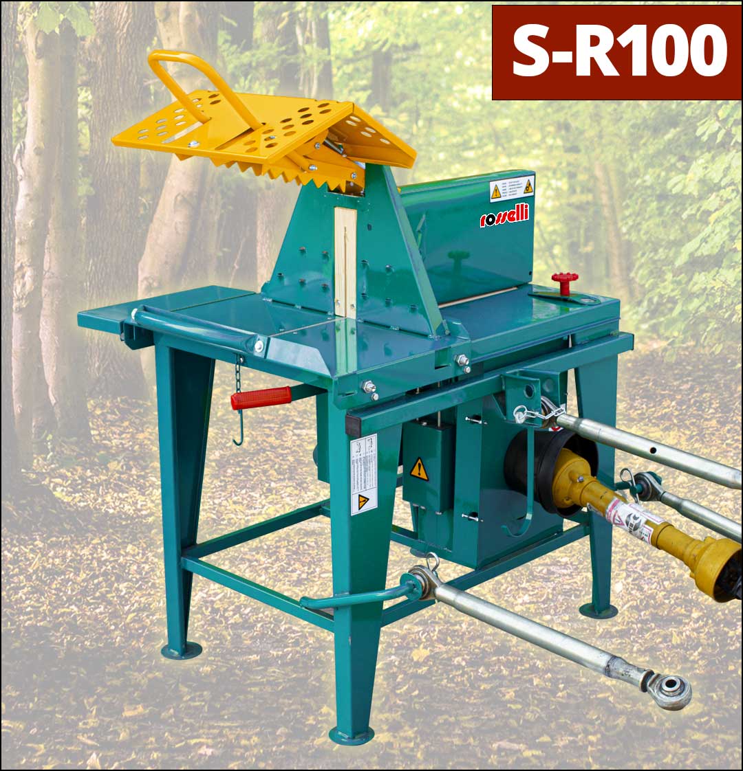 Sierra circular cardán para tractor con protección S-R100 - Rosselli Snc