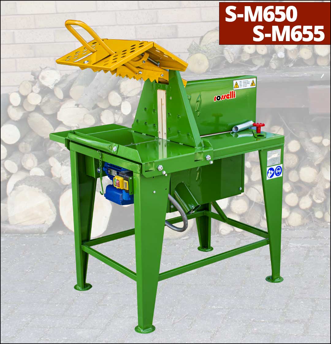Elektromotorischer Sägetisch zum Sägen von Brennholz S-M650 und S-M655