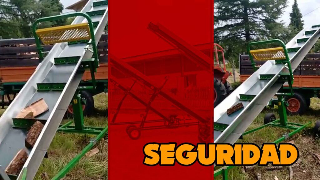 Seguridad de la cinta transportadora de troncos