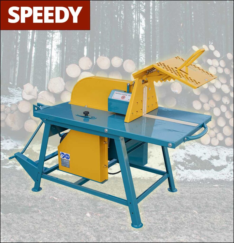 Scie circulaire montée sur tracteur avec prise de force pour scier du bois