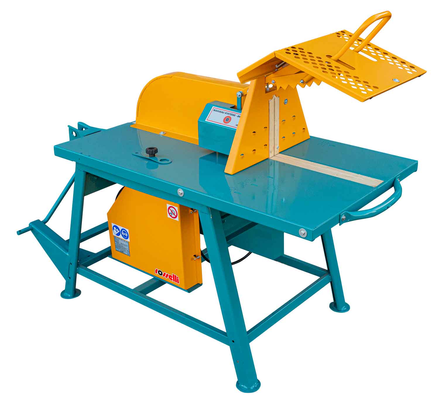 Banc de scie circulaire rapide pour tracteur avec arbre de transmission à cardan