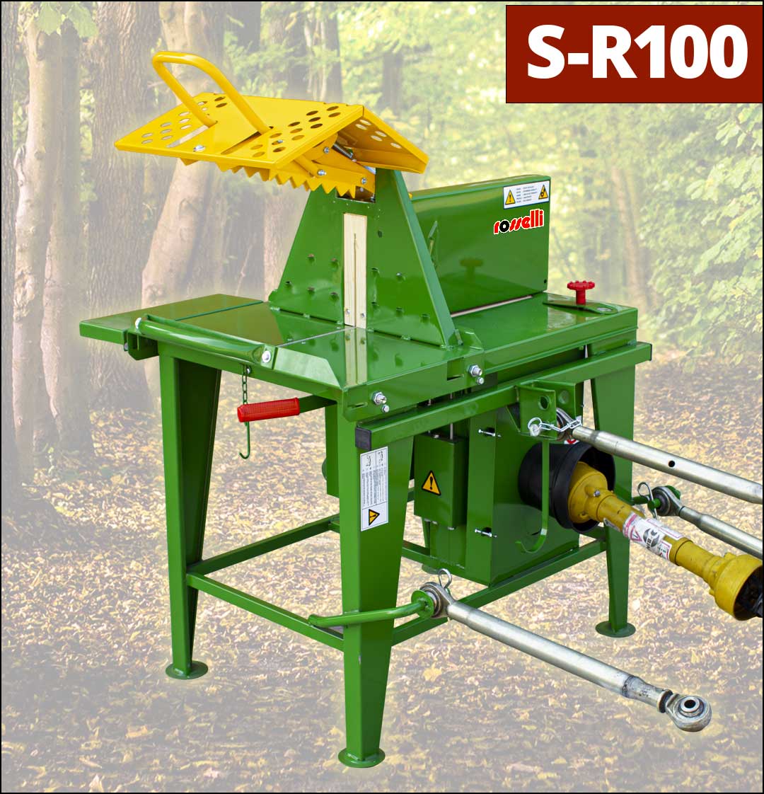 PTO/cardan saw bench for S-R100 for tractor
