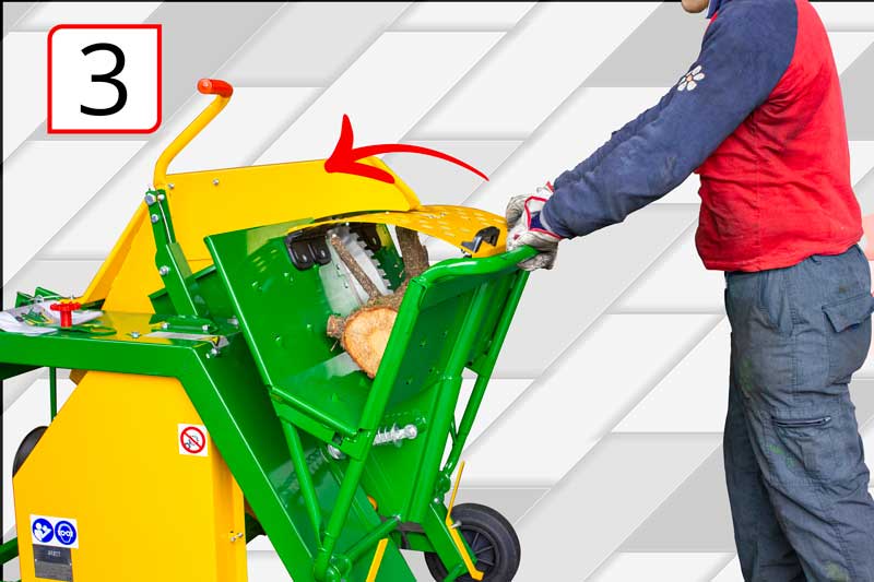 Saw firewood in complete safety