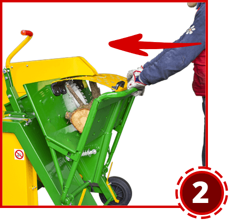 Lower the guard to saw firewood