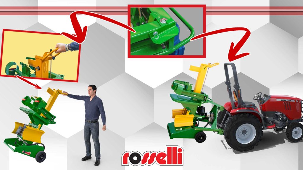Bloccaggio leve per trasportare lo spaccalegna idraulico