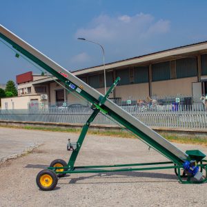 Nastro trasportatore regolabile con motore elettrico