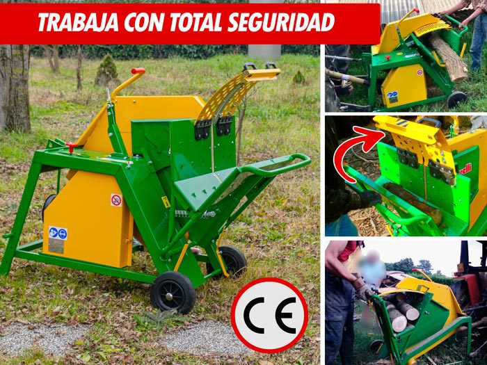 Sierra circular con protección para la seguridad en el trabajo