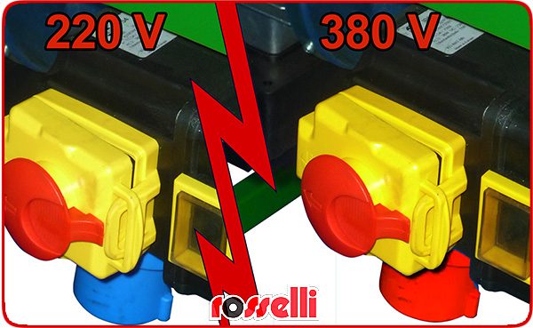 Schalter 220V / 400V für wippkreissäge mit Schutz- und Sicherheitssystem
