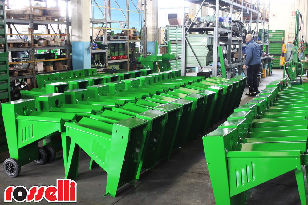 Wood splitter frames ready to be produced