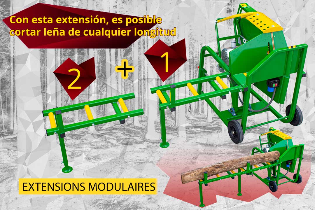 Sierra ingletadora para cortar madera de gran tamaño