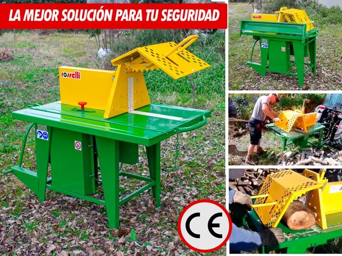 seguridad de la sierra circular con protecciones en el trabajo