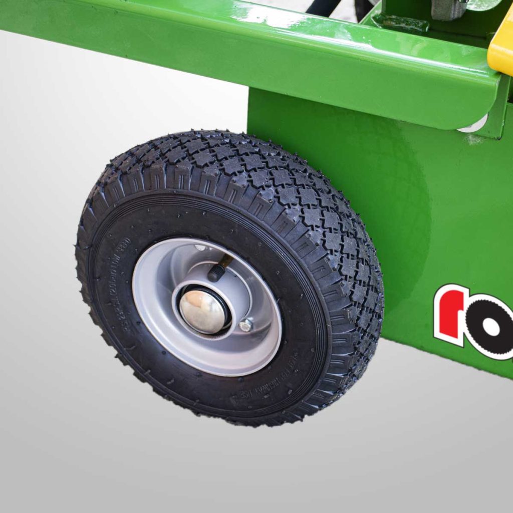 Roue pneumatique pour fendeuse de bûches