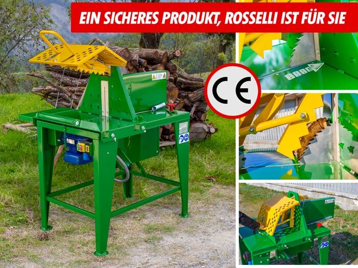 Sichere elektrische Sägebank zum Sägen von Holz