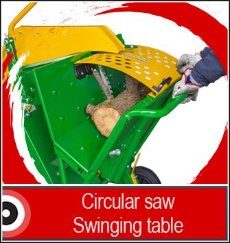 Tilting system or saw stand for circular saw