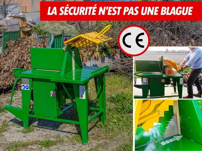 Banc de scie pour tracteur rapide et sûr